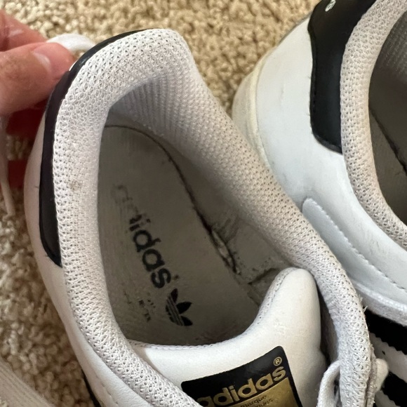 Womens adidas Superstar Athletic Shoe - White / Black - Picture 3 of 5